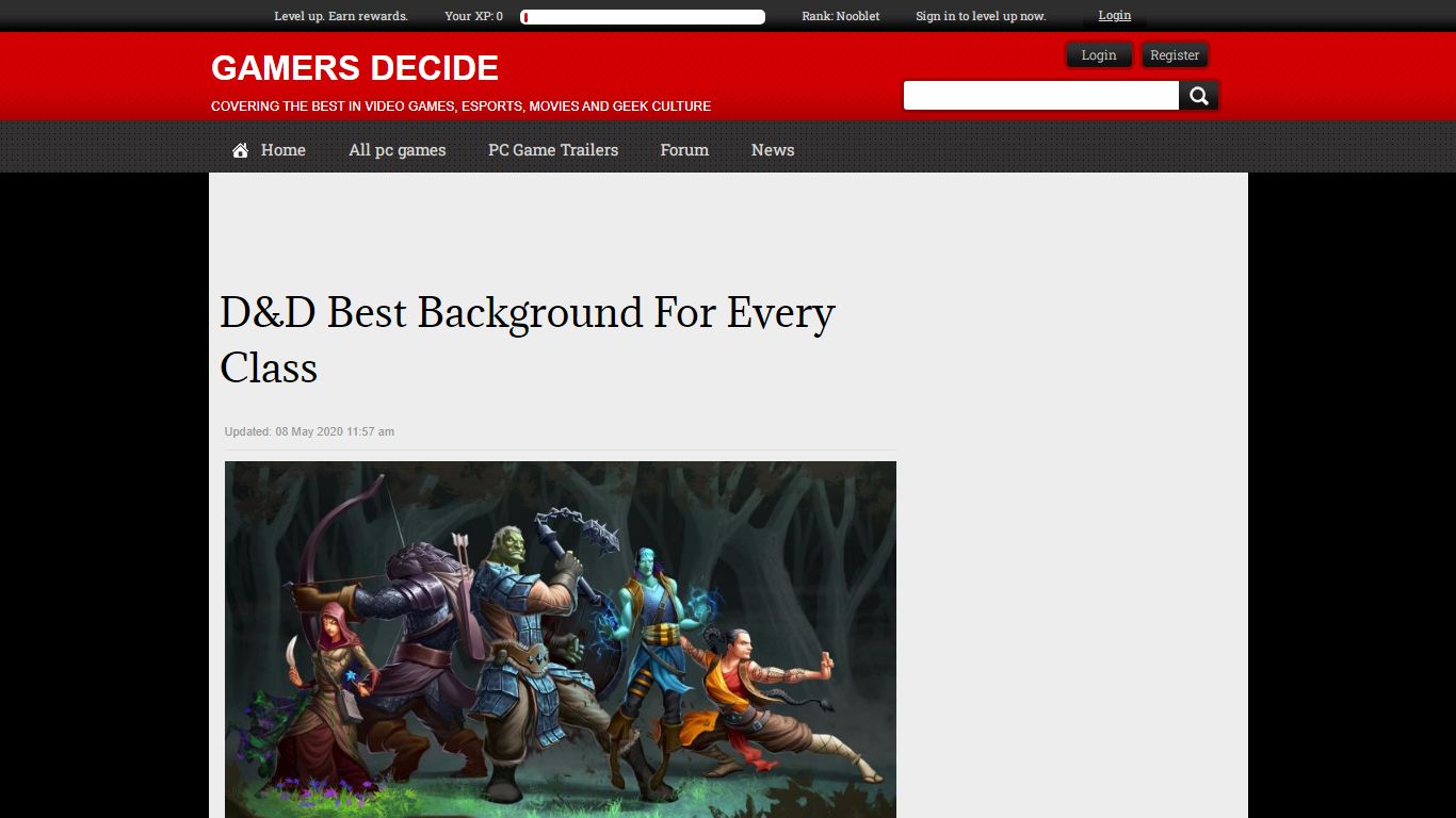 D&D Best Background For Every Class | GAMERS DECIDE